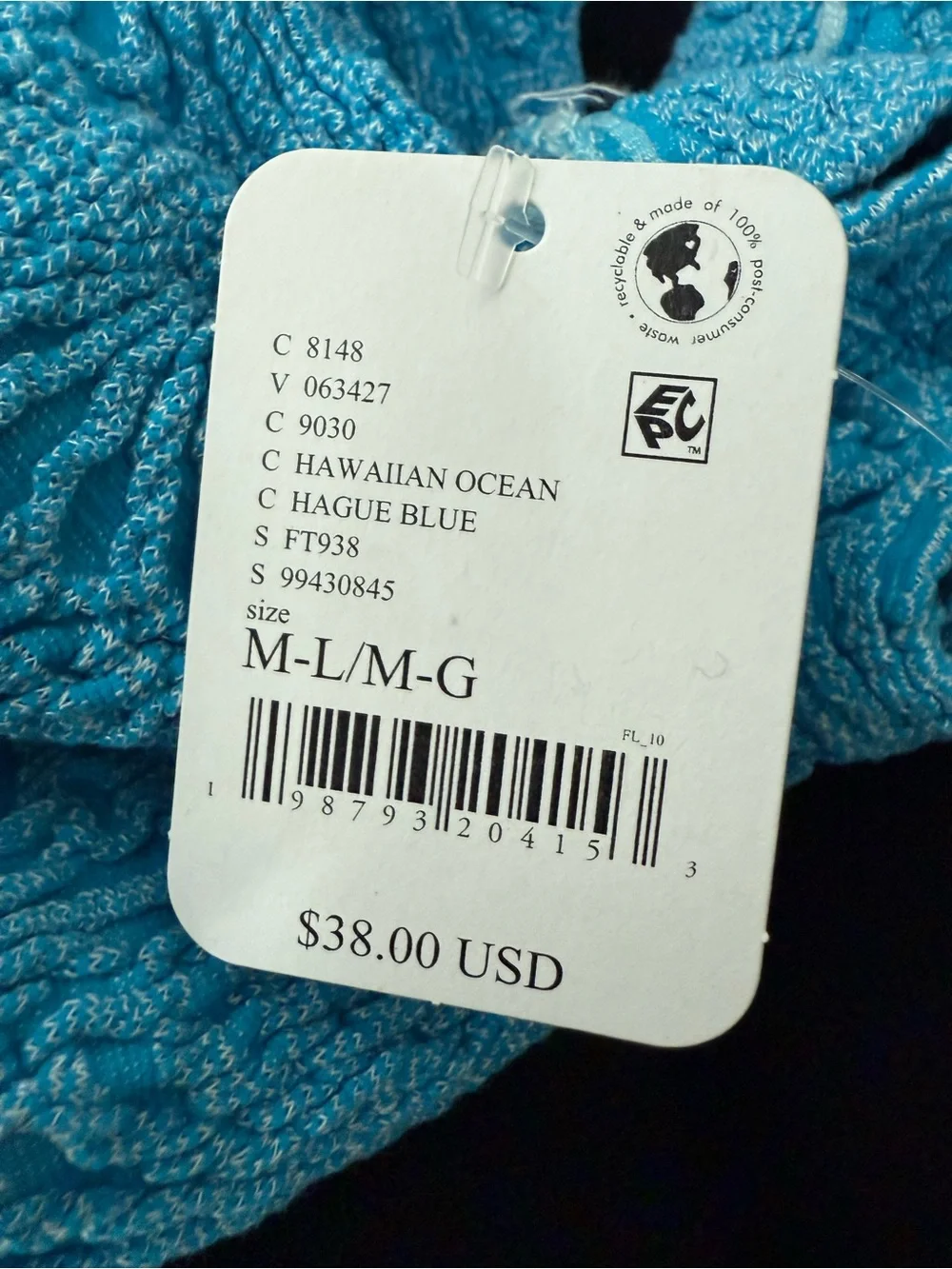 Free People Love Letter Cami in Hawaiian Blue